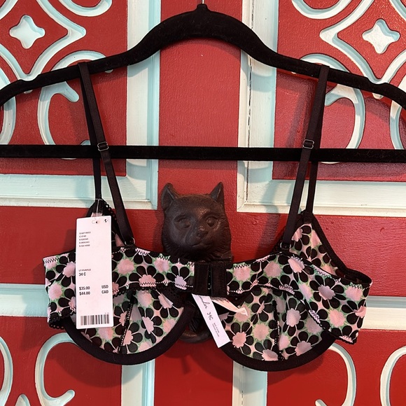 NWT Urban Outfitters out from under Floral unlined underwire bra / bralette. 34C - Picture 7 of 10